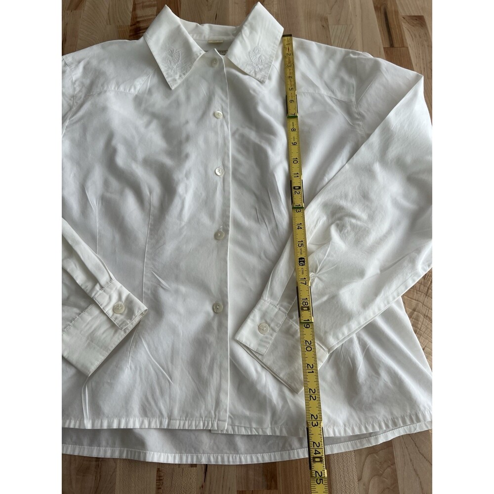 Vtg Robert Comstock Oeste Western Collared Button Up Blouse Cotton Embroidered L - Picture 9 of 9